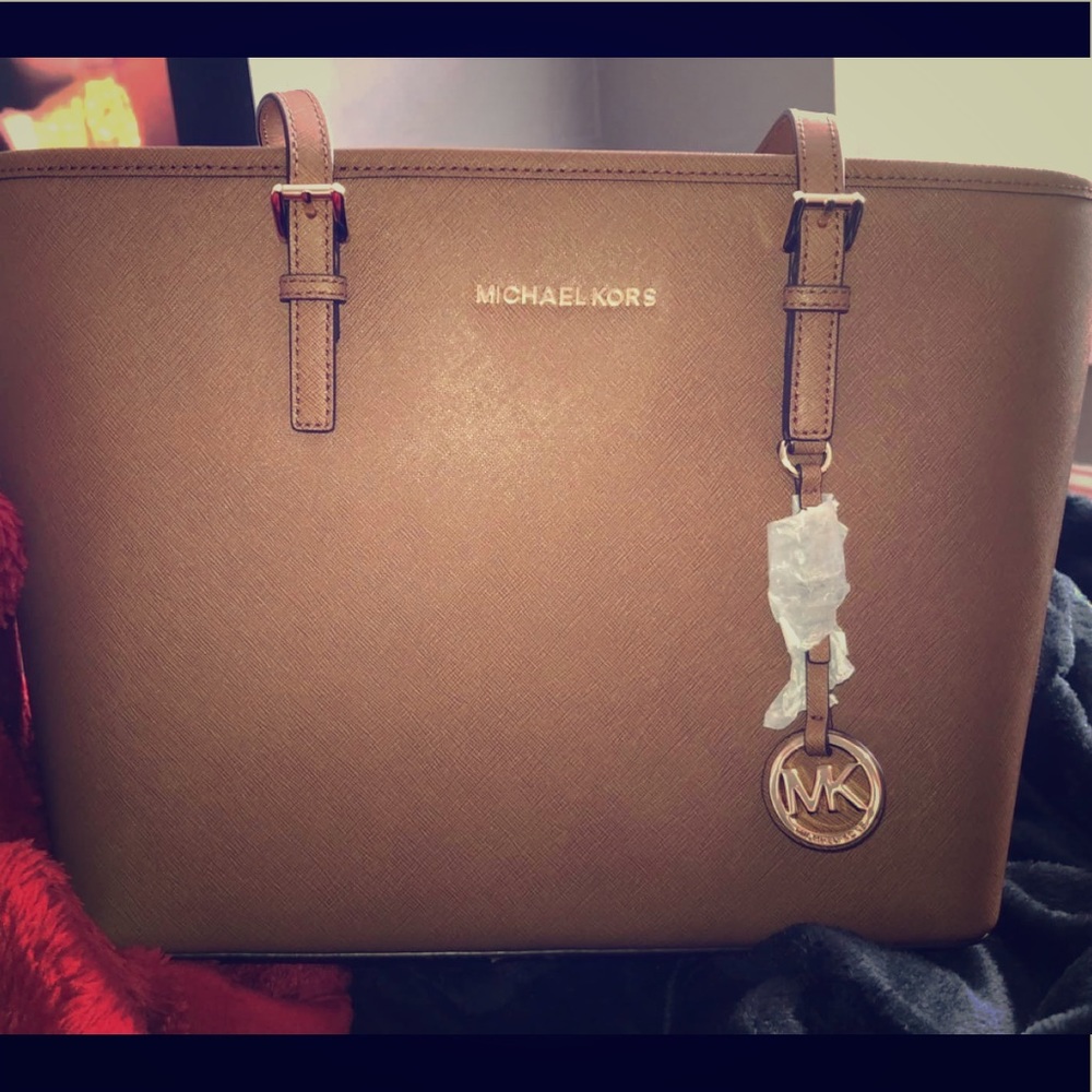 Michael Kors brown leather purse